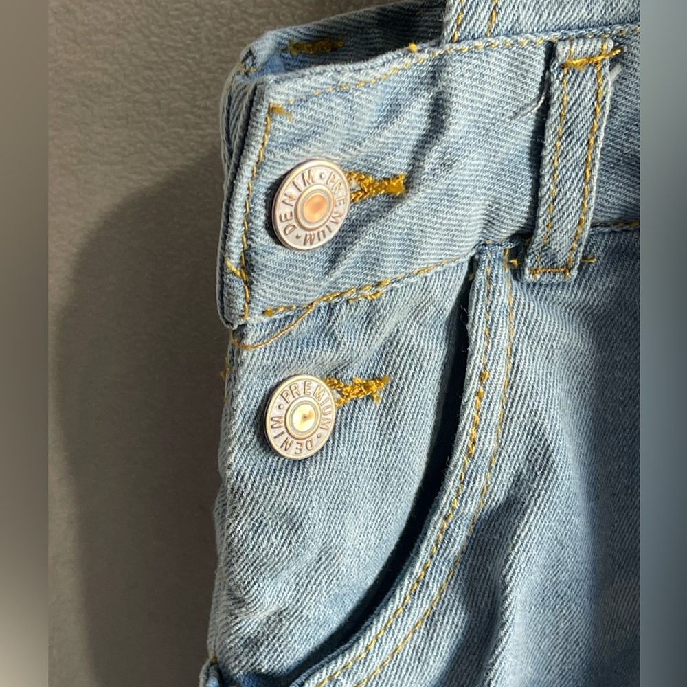 Light Blue Denim Overalls - Picture 3 of 6
